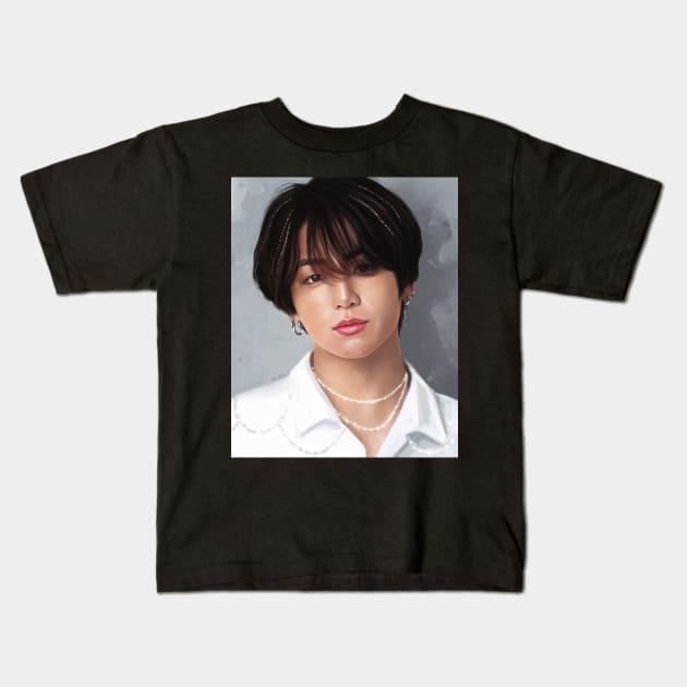 Prince Jungkook Kids T-Shirt by ari-arts